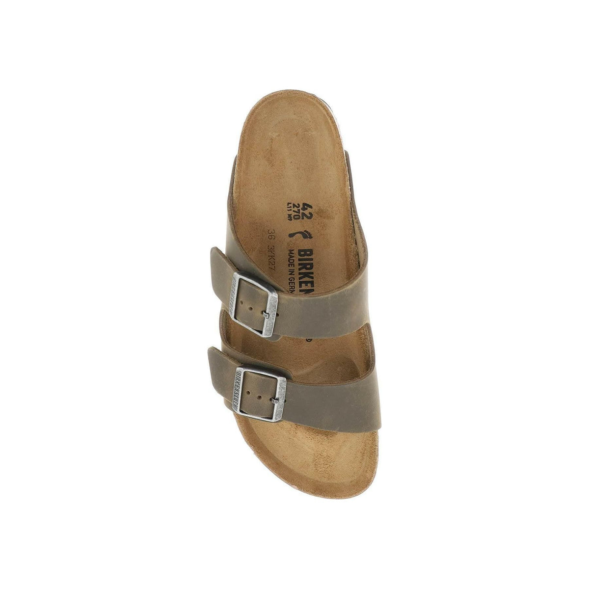 Arizona Birko-Flor Two-Strap Narrow Fit Sandals
