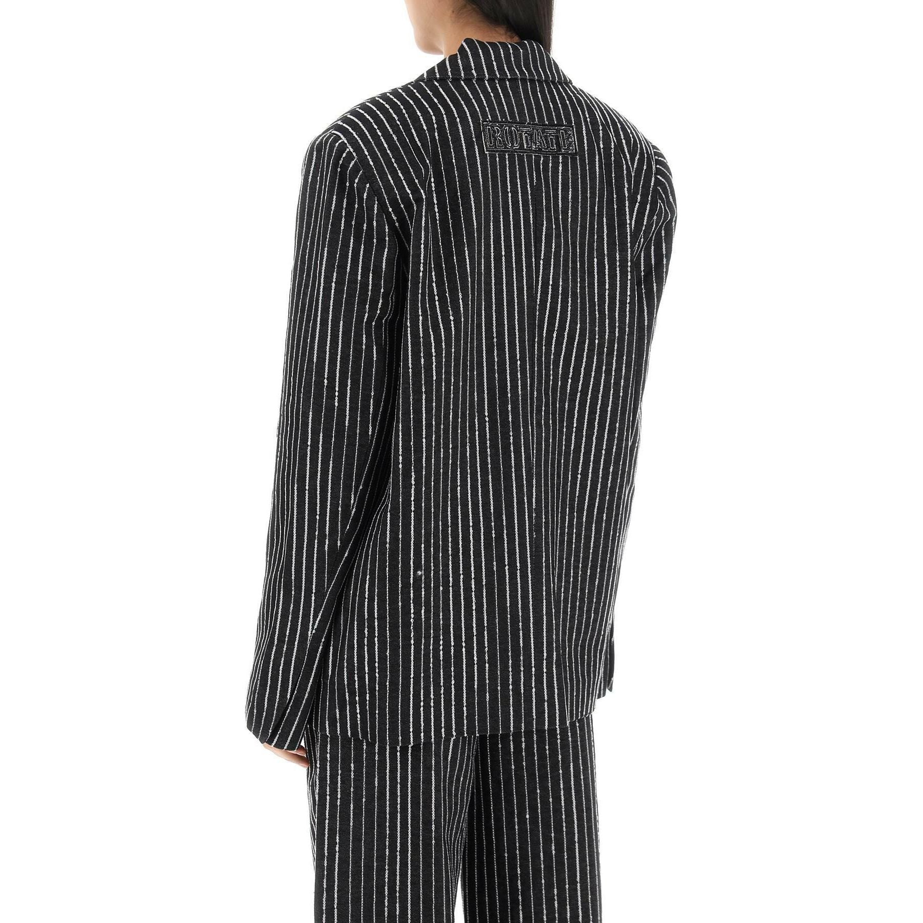 Sequined Striped Blazer ROTATE JOHN JULIA.