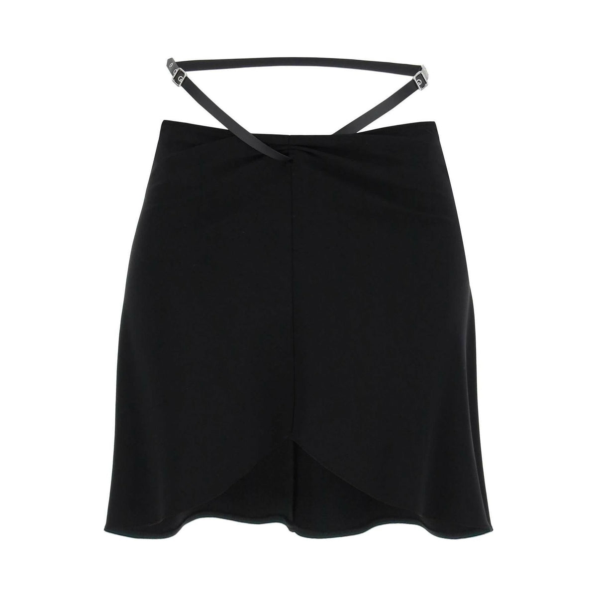 Slash Ellipse Crepe Jersey Mini Skirt