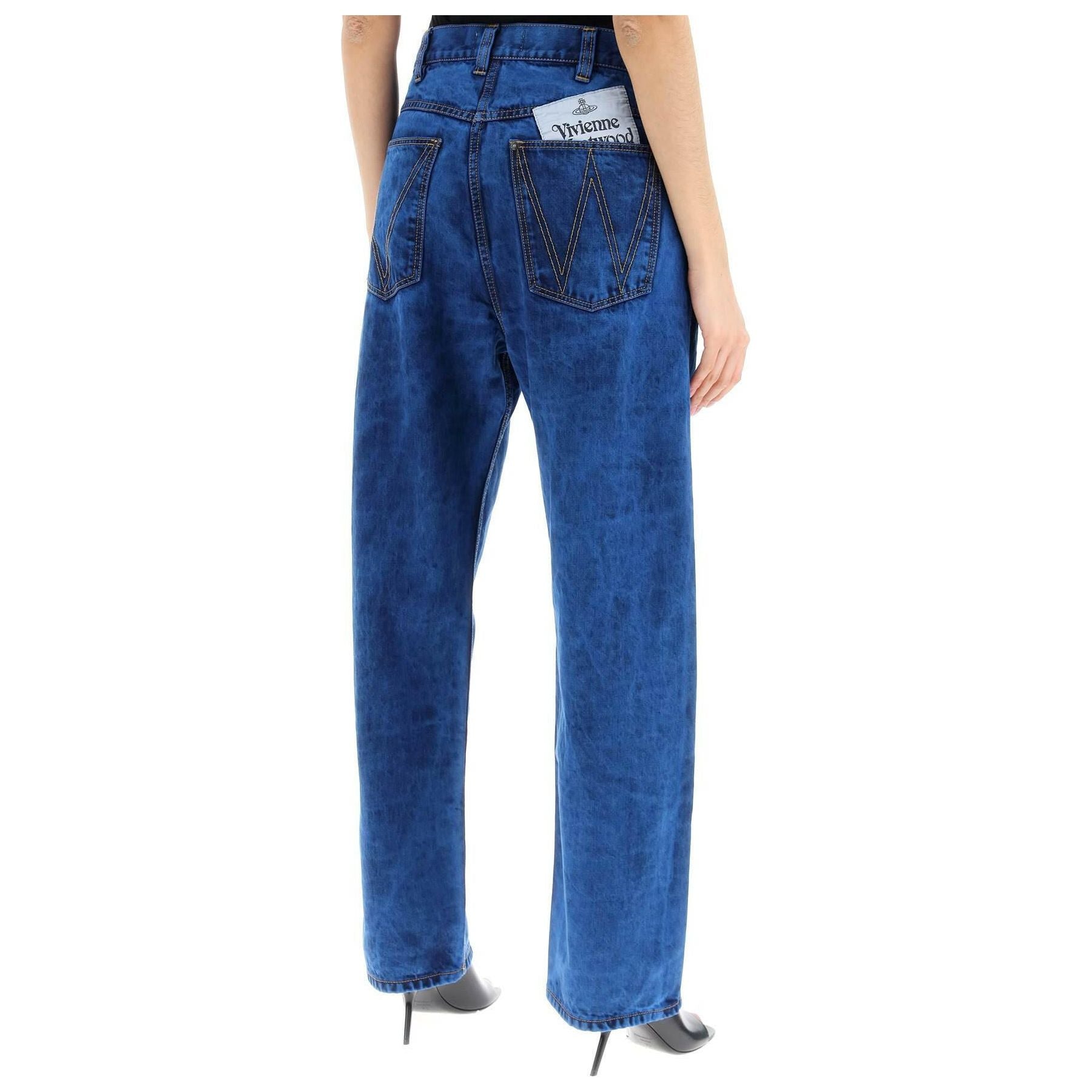 Ranch Straight-Fit Over-dyed Denim Jeans VIVIENNE WESTWOOD JOHN JULIA.