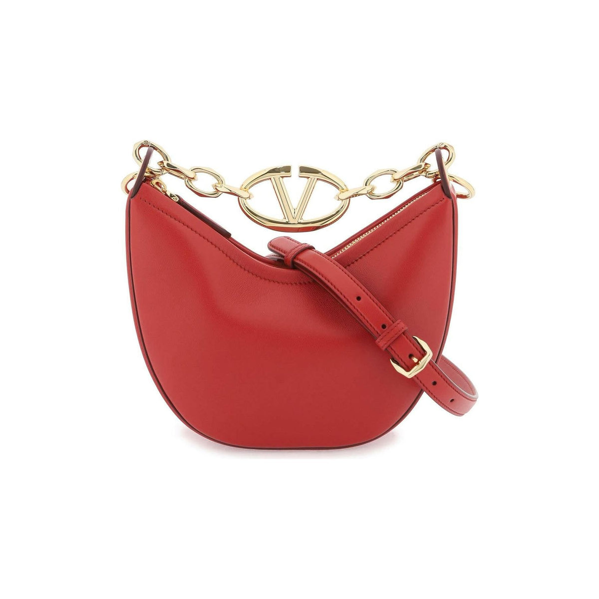 Red Vlogo Moon Nappa Leather Bag