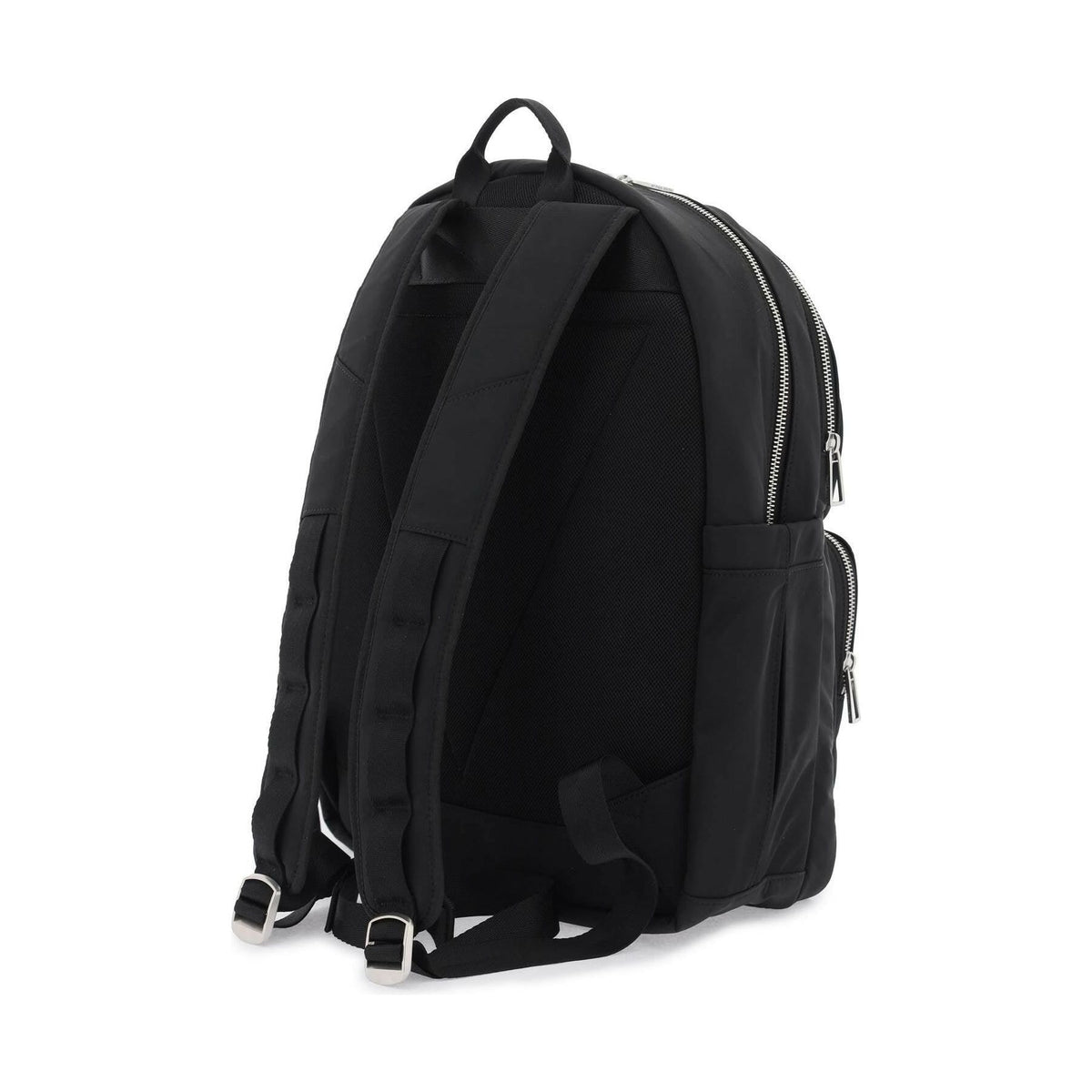 Nylon Backpack With Zebra Detail