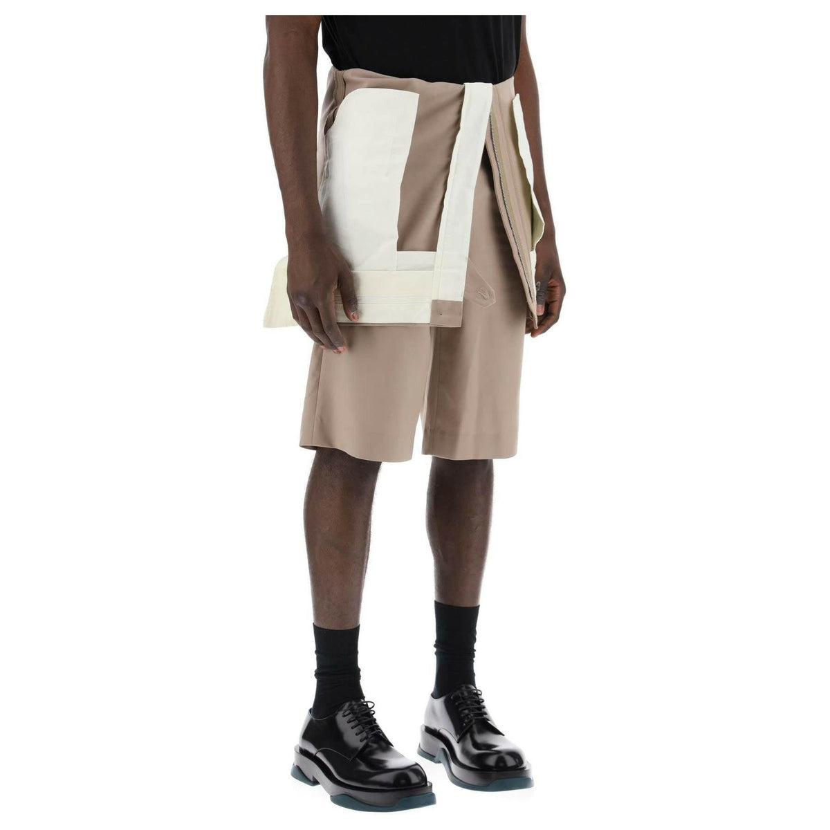 Tailored Fold Over Shorts