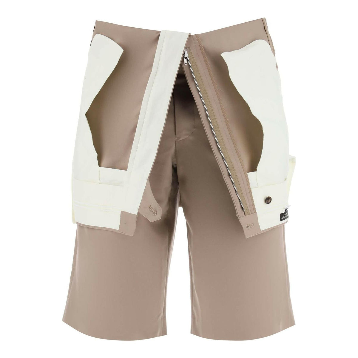 Tailored Fold Over Shorts COMME DES GARCONS HOMME PLUS JOHN JULIA.