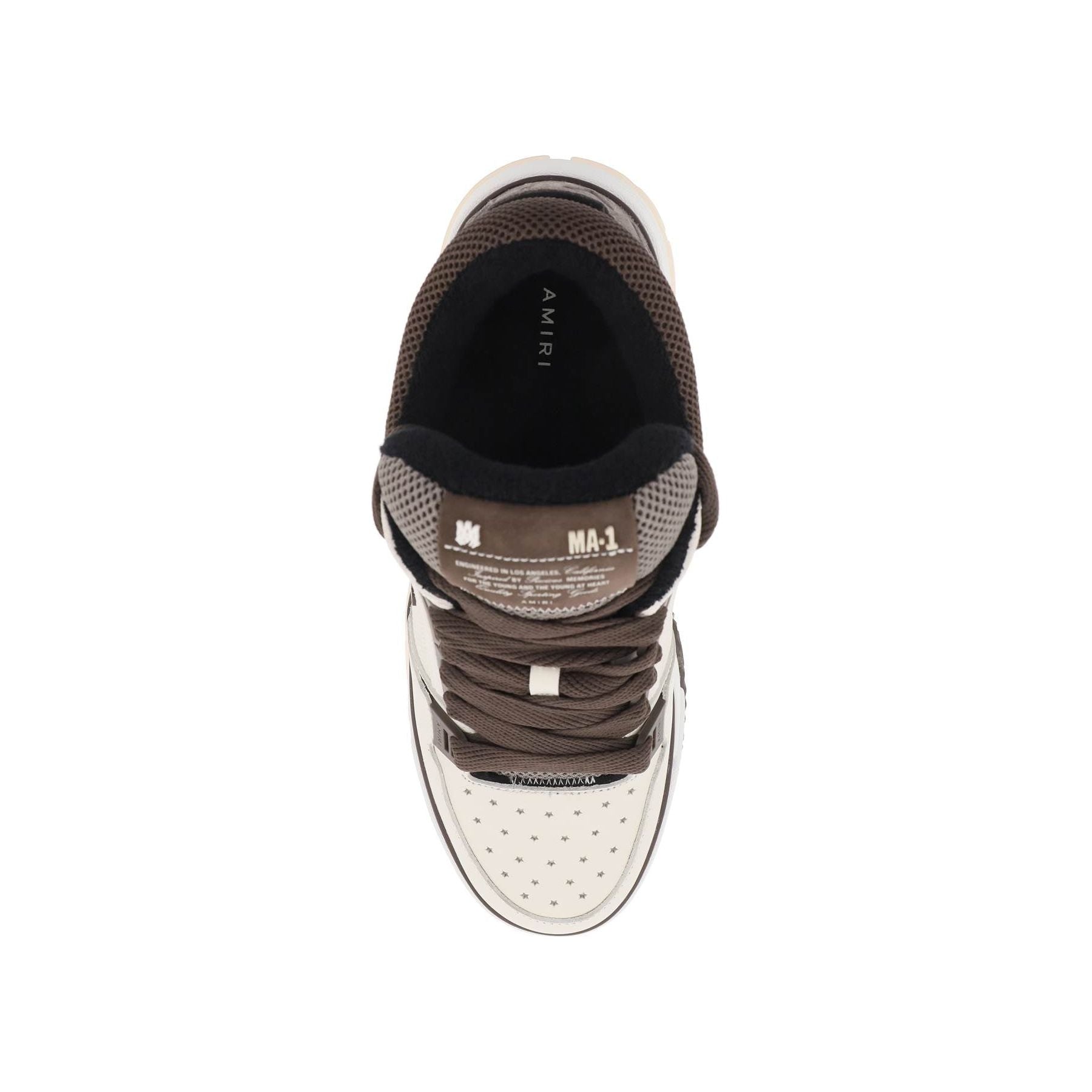 MA-1 Leather and Mesh Sneakers