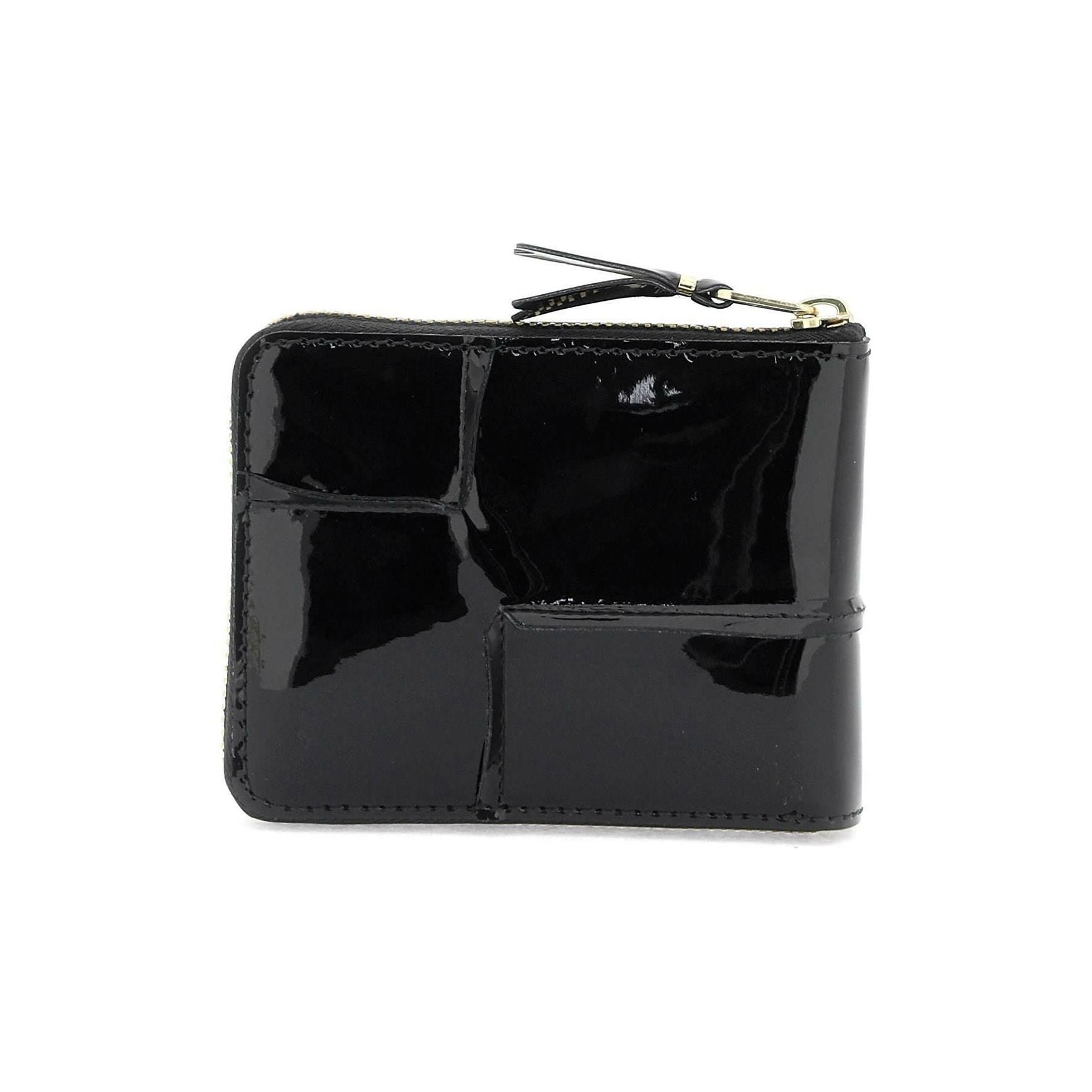 Zip Around Patent Leather Wallet With Zipper COMME DES GARCONS WALLET JOHN JULIA.