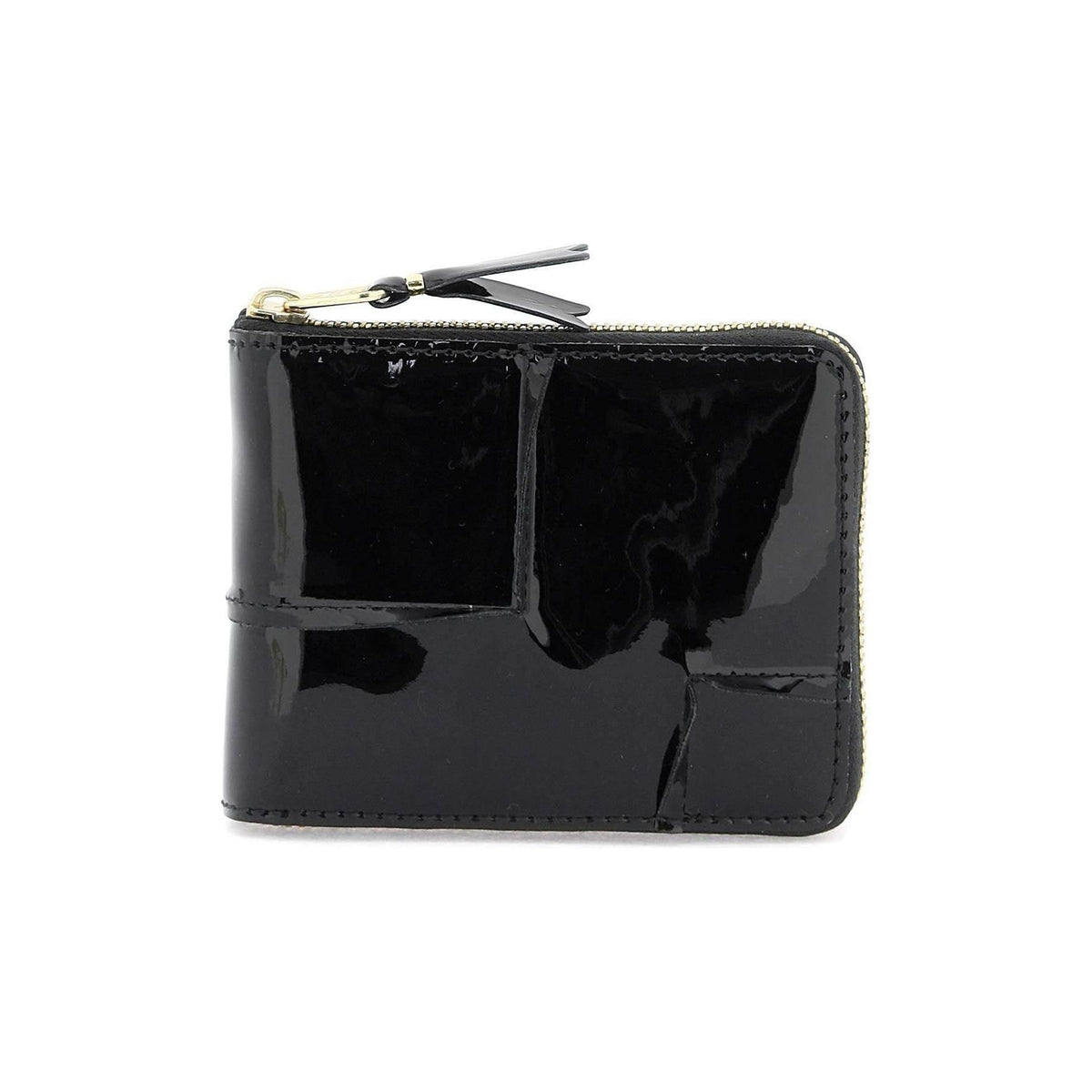 COMME DES GARCONS WALLET - Zip Around Patent Leather Wallet With Zipper - JOHN JULIA