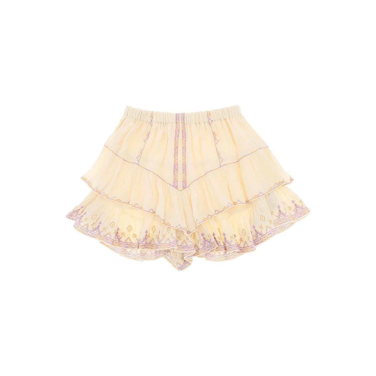 Sunglight Embroidered Jocadia Cotton Shorts