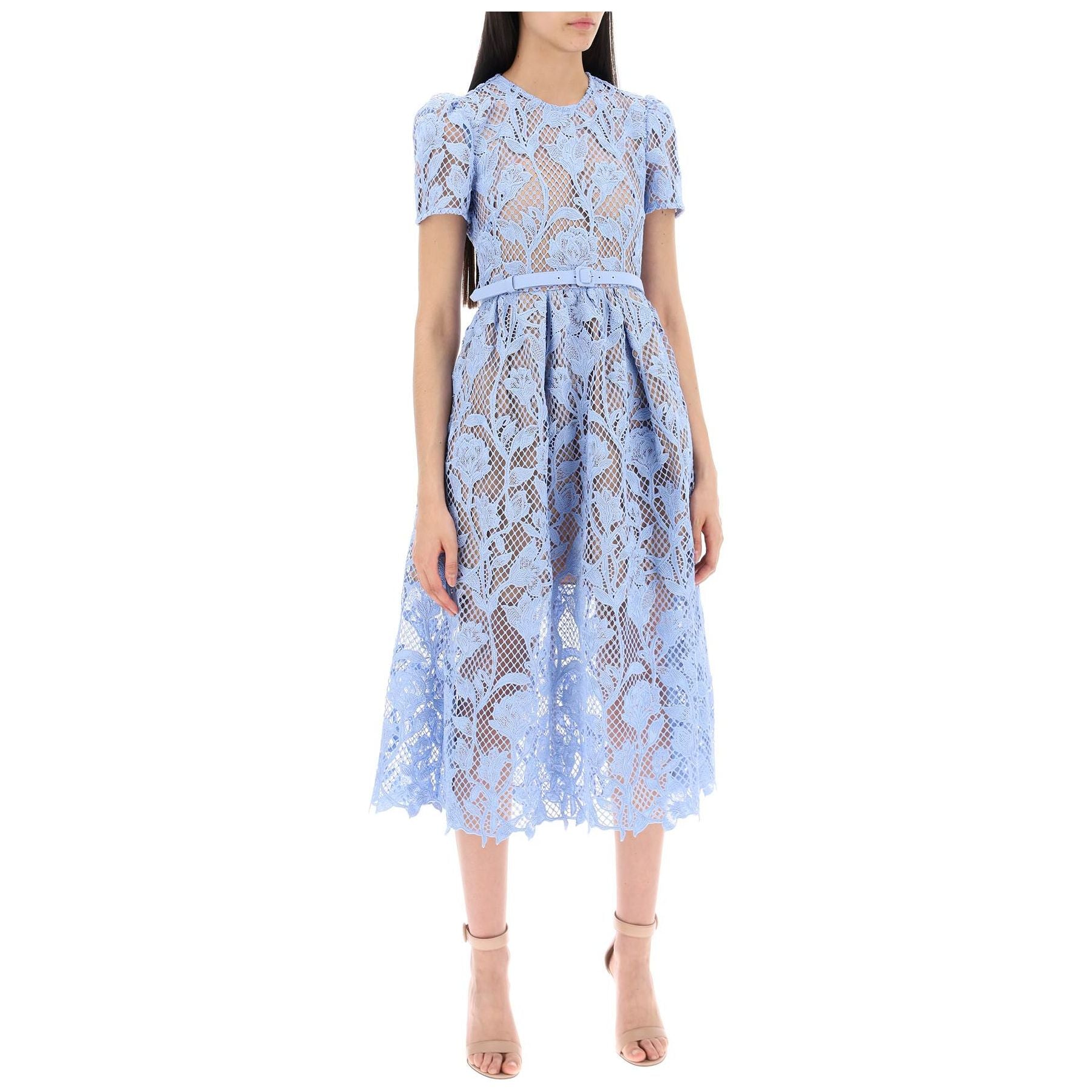 Floral Lace Midi Dress