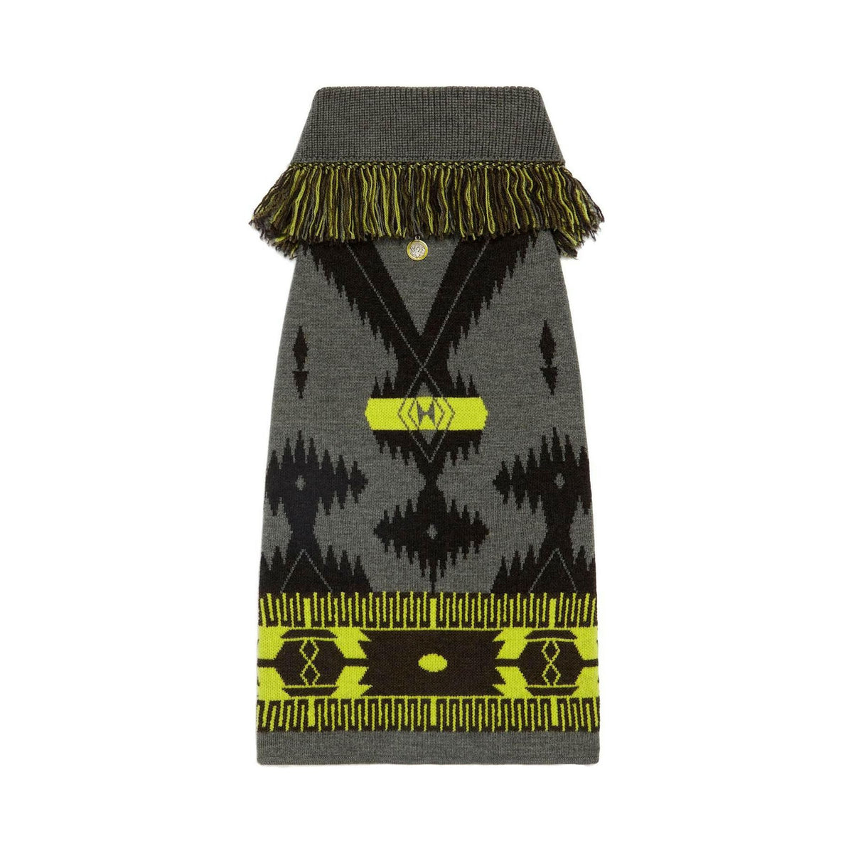 ALANUI - x Poldo Dark Grey Multicolor 'Icon Sweater' Dog Couture Sweater - JOHN JULIA