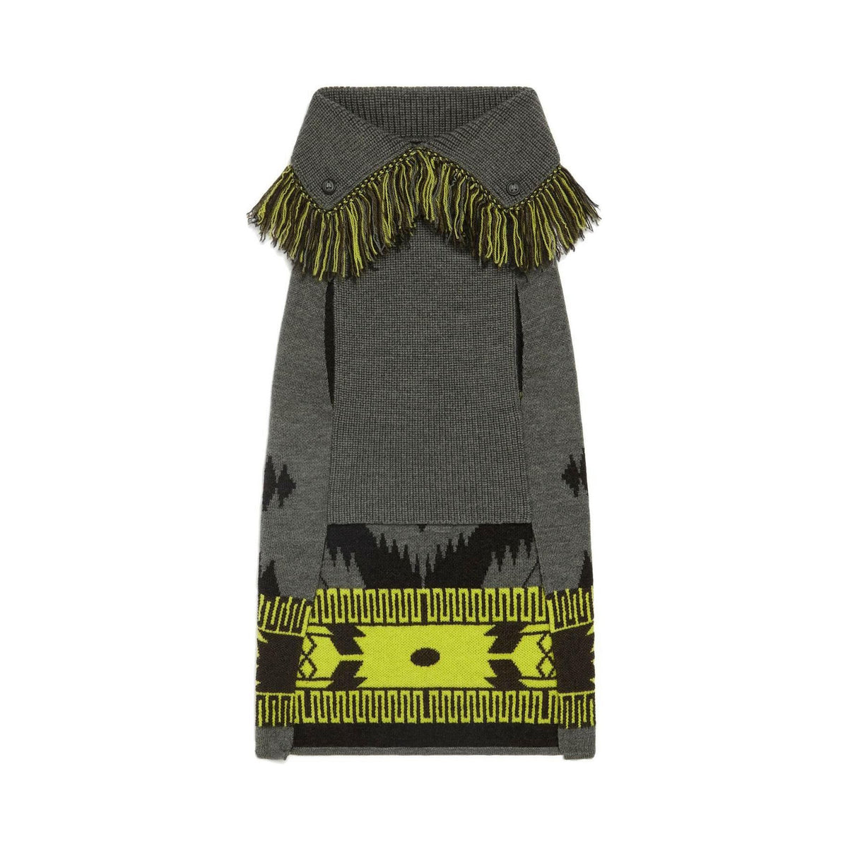 ALANUI - x Poldo Dark Grey Multicolor 'Icon Sweater' Dog Couture Sweater - JOHN JULIA
