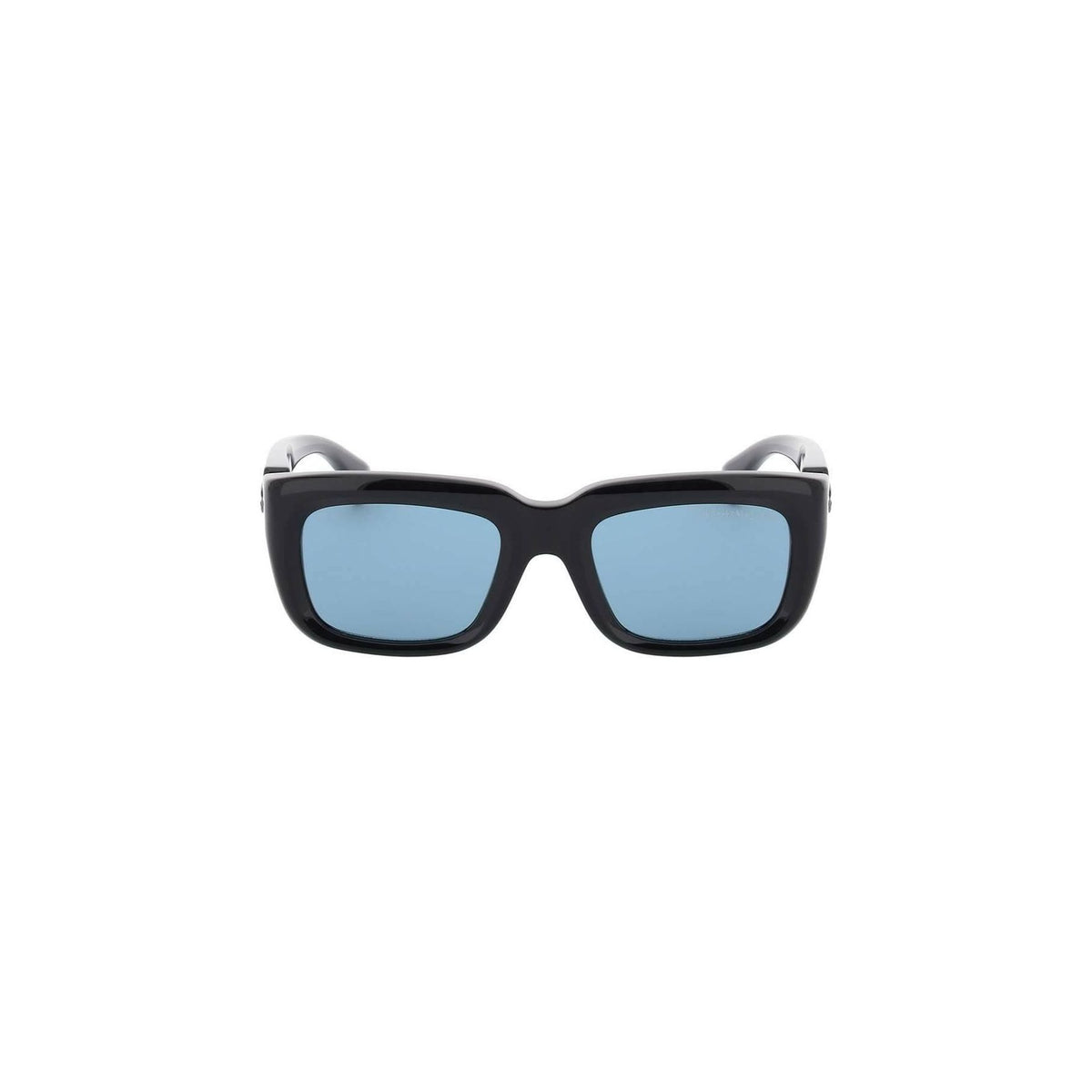 ALEXANDER MCQUEEN - Floating Skull Rectangular Sunglasses in Black/Blue - JOHN JULIA