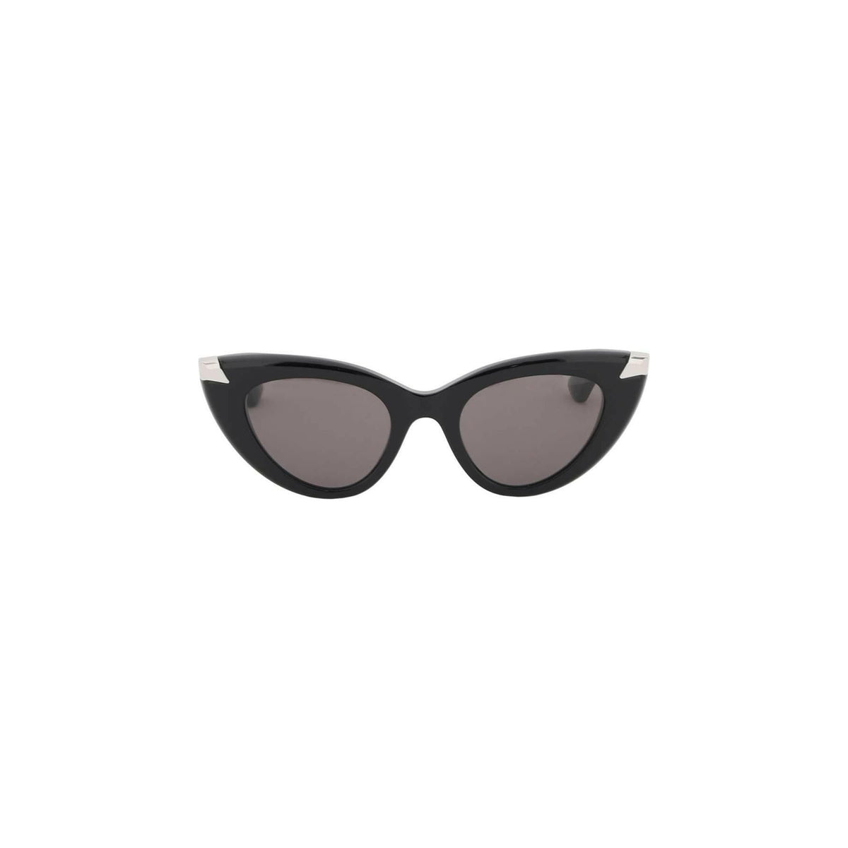 ALEXANDER MCQUEEN - Punk Rivet Cat-Eye Sunglasses in Black/Smoke - JOHN JULIA