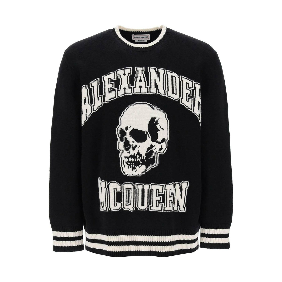 ALEXANDER MCQUEEN - Varsity Sweater With Skull Motif - JOHN JULIA