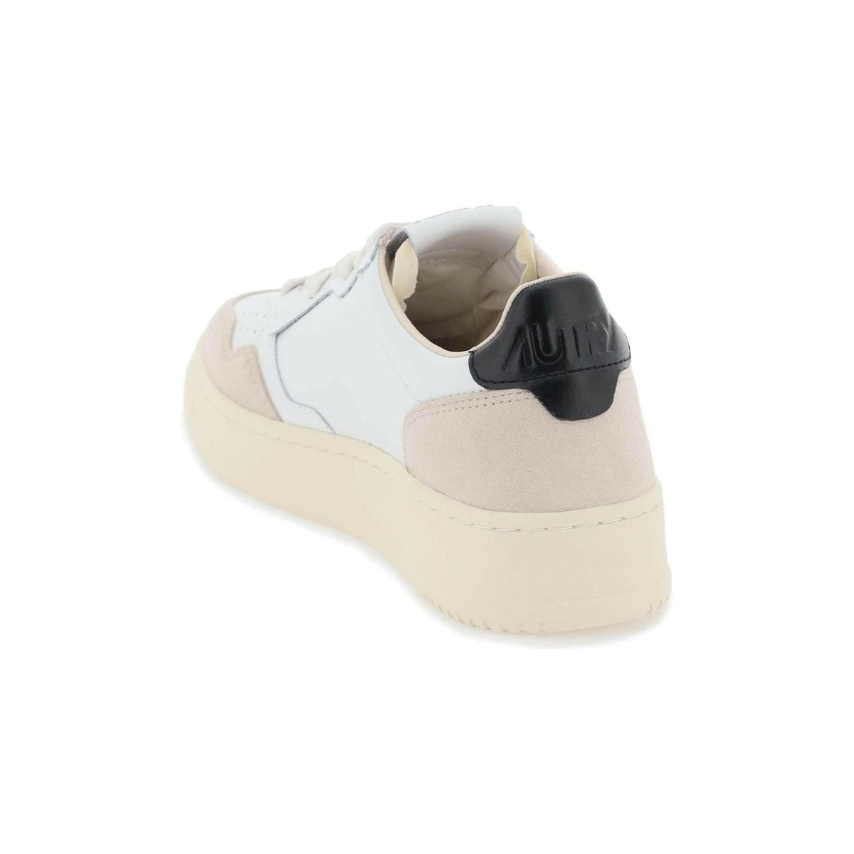 AUTRY - White and Black Leather Medalist Low Sneakers - JOHN JULIA