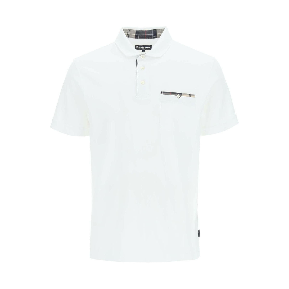 BARBOUR - White Corpatch Cotton Polo Shirt - JOHN JULIA