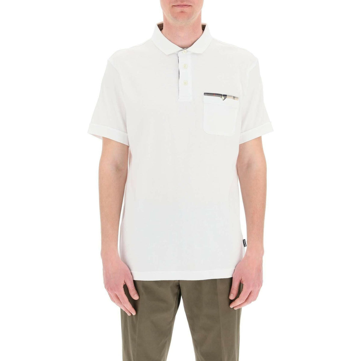 BARBOUR - White Corpatch Cotton Polo Shirt - JOHN JULIA