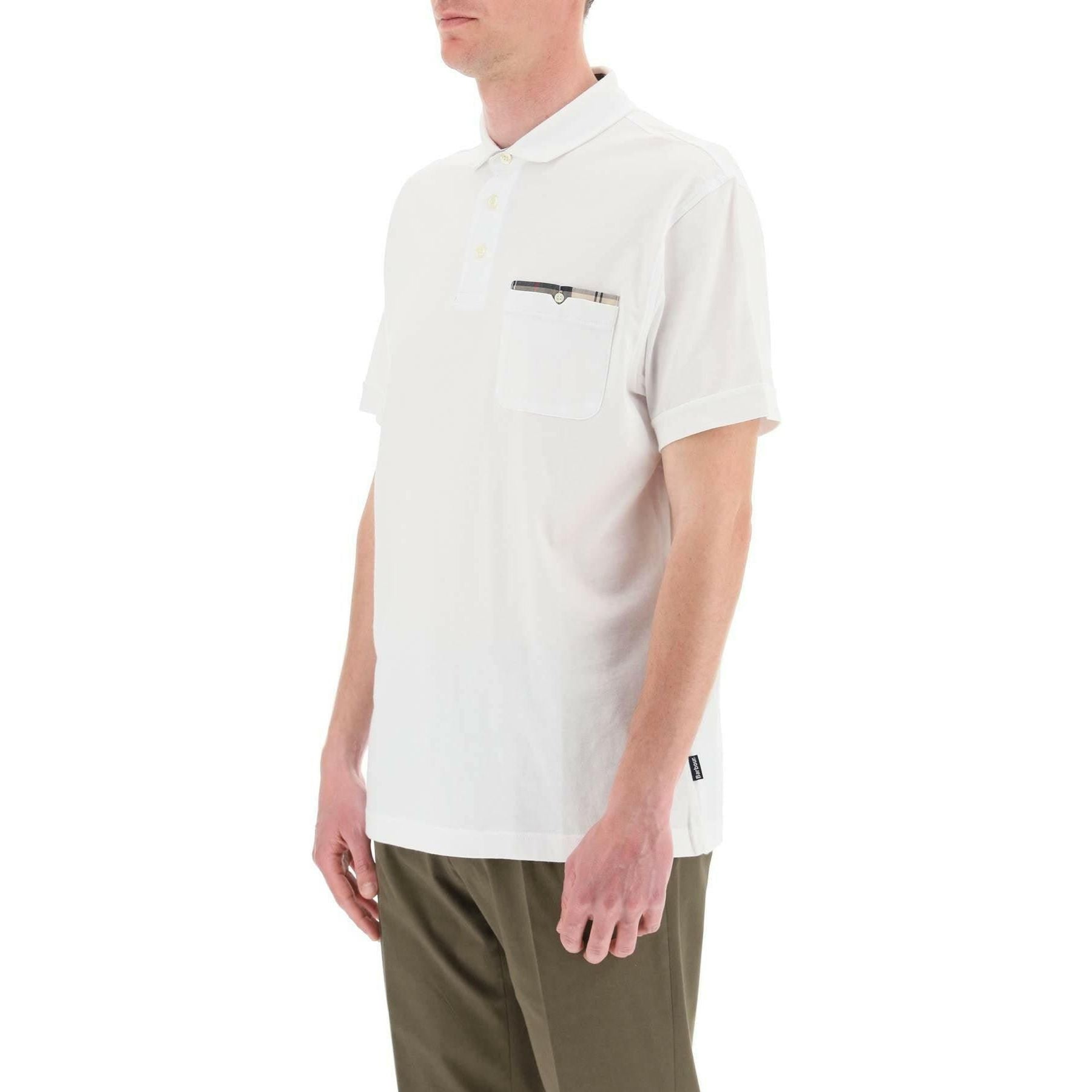 White Corpatch Cotton Polo Shirt BARBOUR JOHN JULIA.