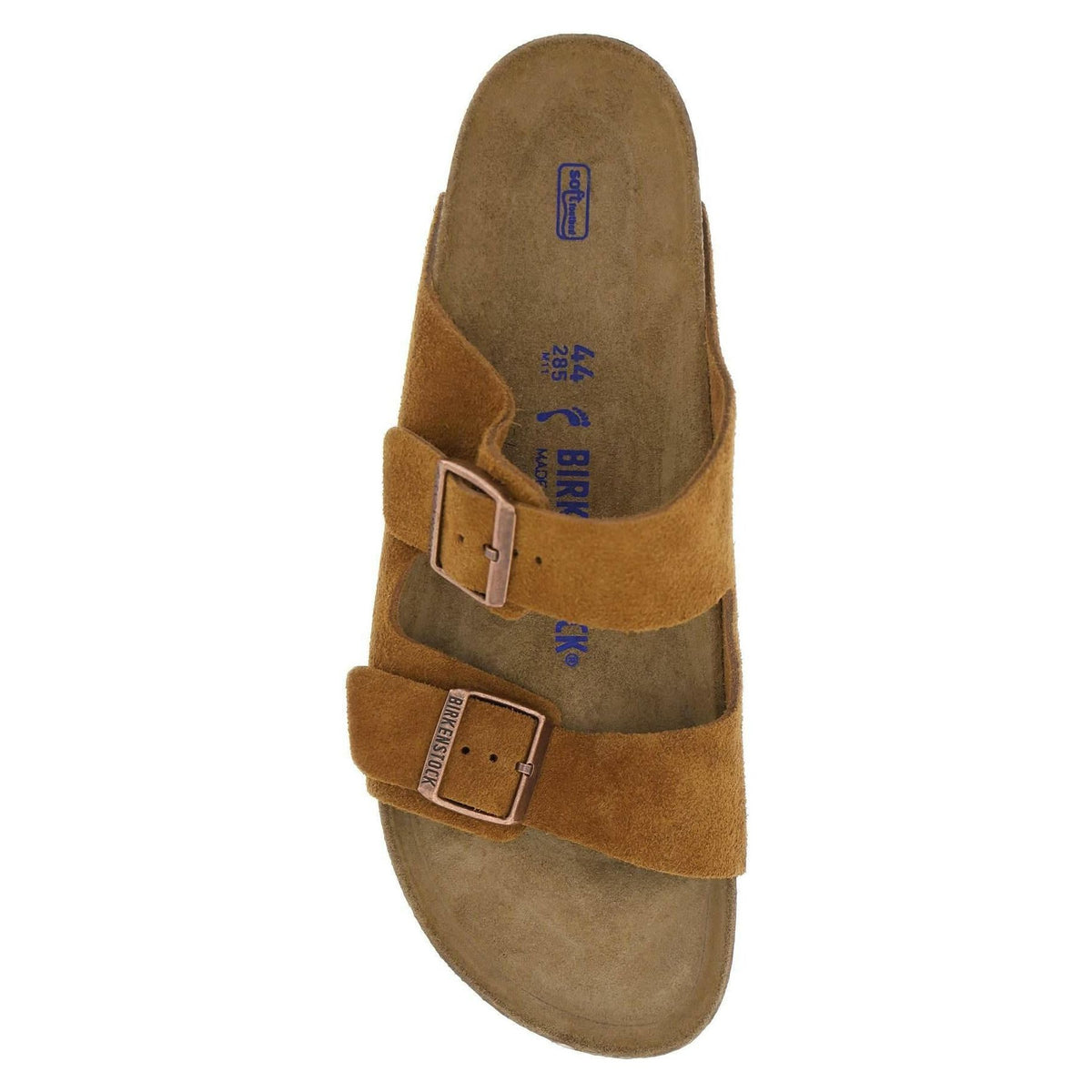 BIRKENSTOCK - Mink Brown Arizona Soft Footbed Suede Leather Regular Fit - JOHN JULIA