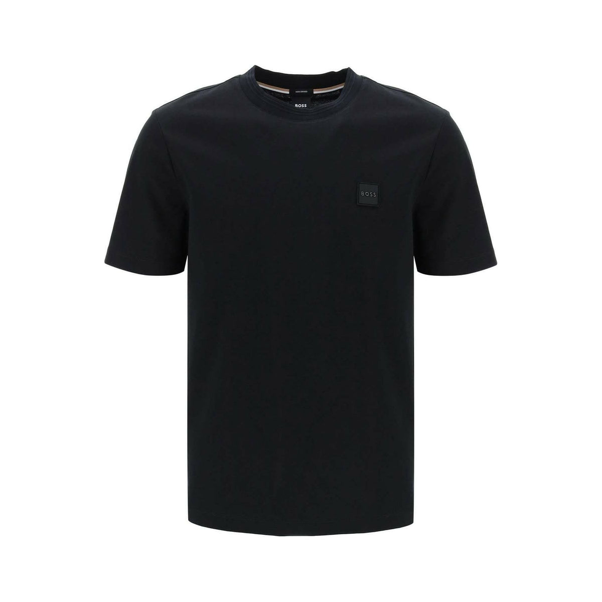 BOSS - Black Tiburt Regular-fit Cotton T-shirt - JOHN JULIA
