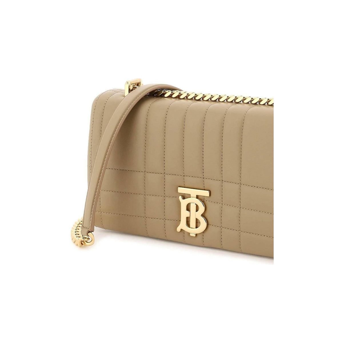 Oat Beige Quilted Leather Small Lola Bag BURBERRY JOHN JULIA.