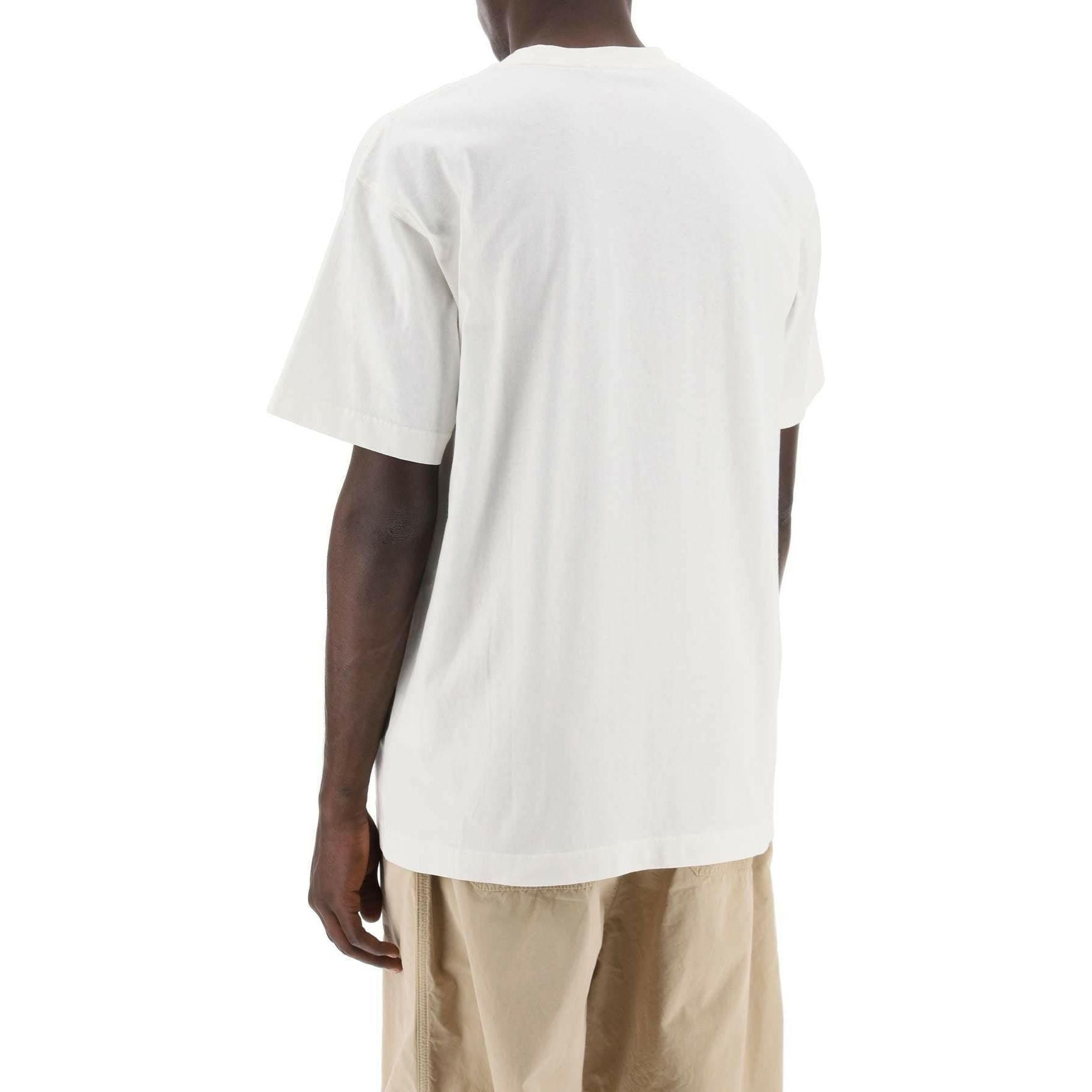 Wax White Cotton Jersey T-Shirt With Lived-In Look CARHARTT WIP JOHN JULIA.
