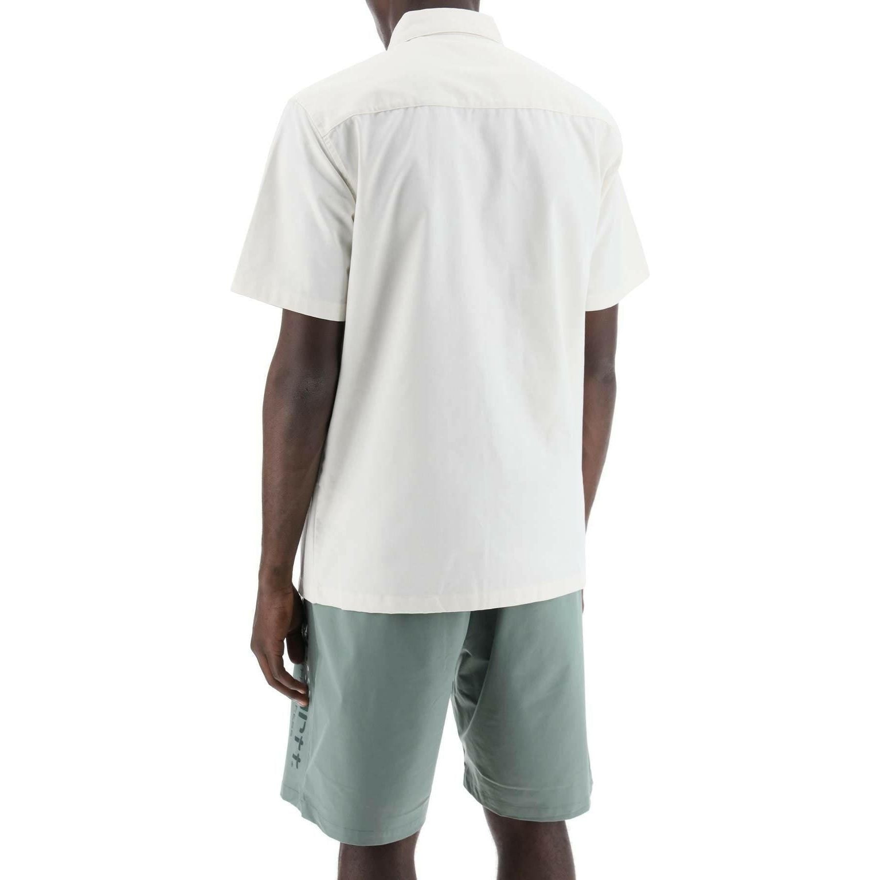 White Wax Compact Cotton Twill Short Sleeved Shirt CARHARTT WIP JOHN JULIA.