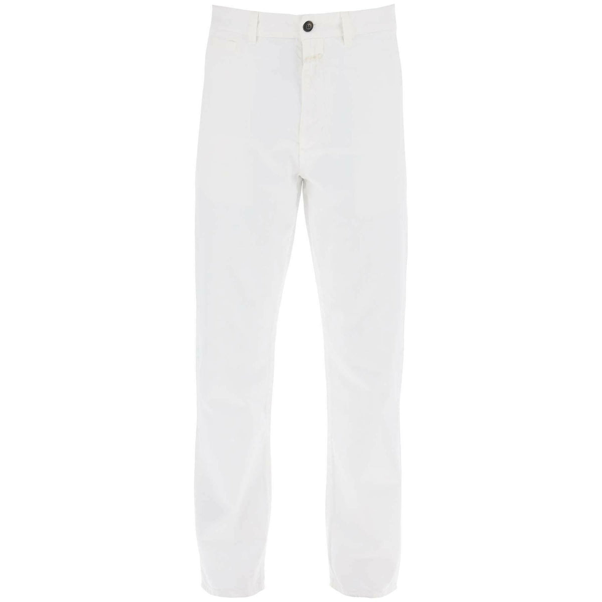 CLOSED - Ivory Cotton Denim Tacoma Tapered Jeans - JOHN JULIA