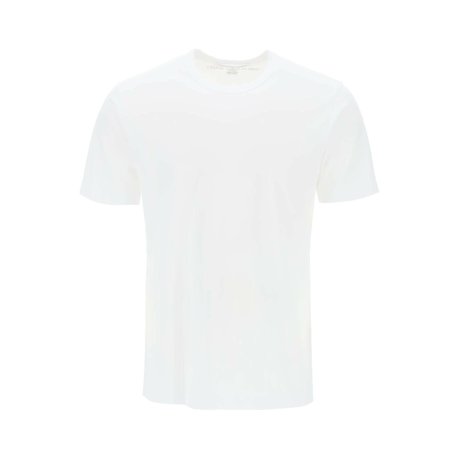Shirt White Logo Print Cotton T-Shirt COMME DES GARCONS SHIRT JOHN JULIA.