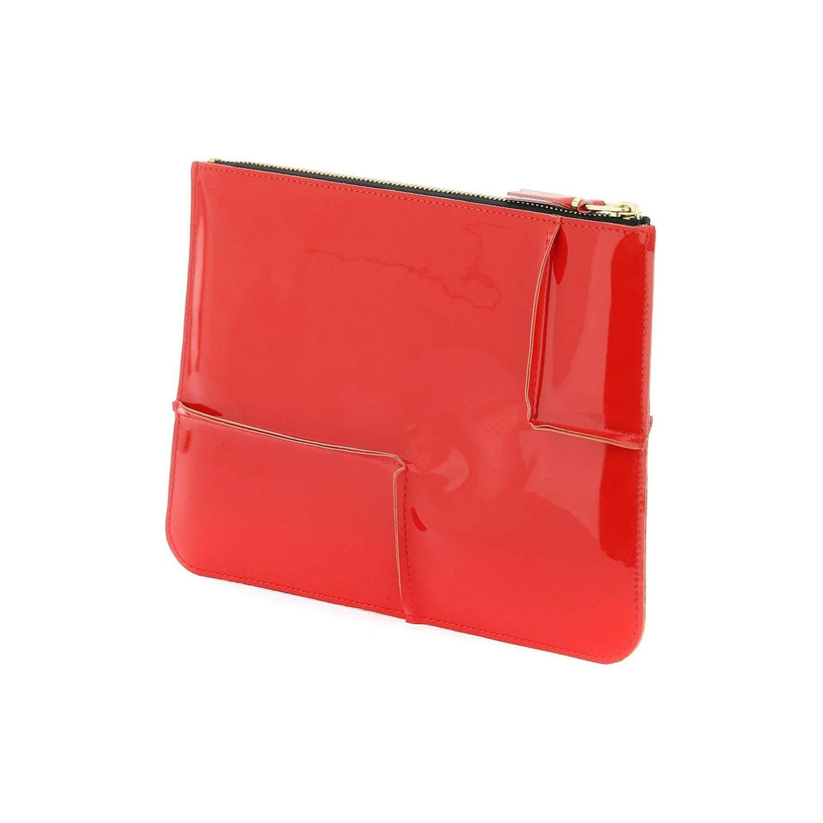 COMME DES GARCONS WALLET - Comme des Garçons Red Glossy Patent Leather Pouch - JOHN JULIA