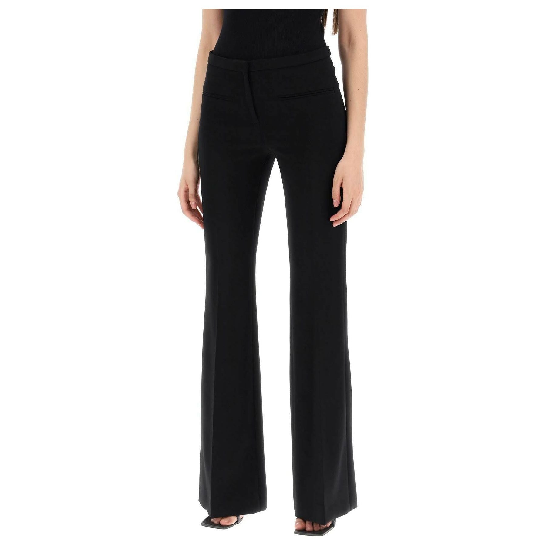 Black Tailored Bootcut Pants In Technical Jersey COURREGES JOHN JULIA.