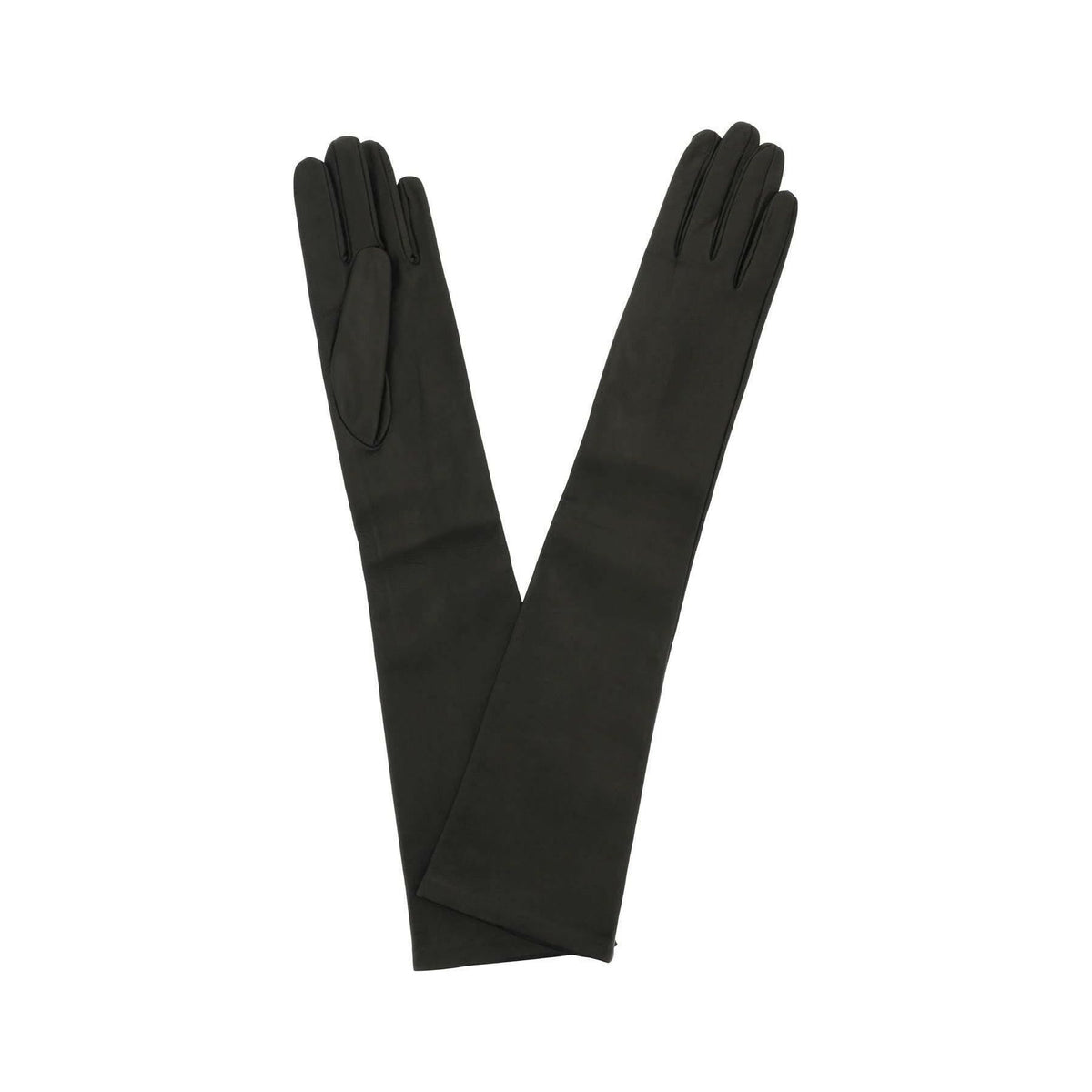 Black Leather Gloves DRIES VAN NOTEN JOHN JULIA.