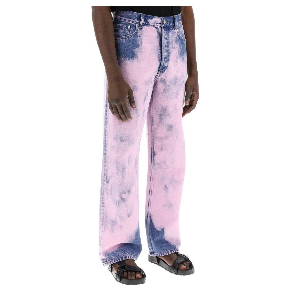 Pink Pine Garment-Dyed Jeans DRIES VAN NOTEN JOHN JULIA.