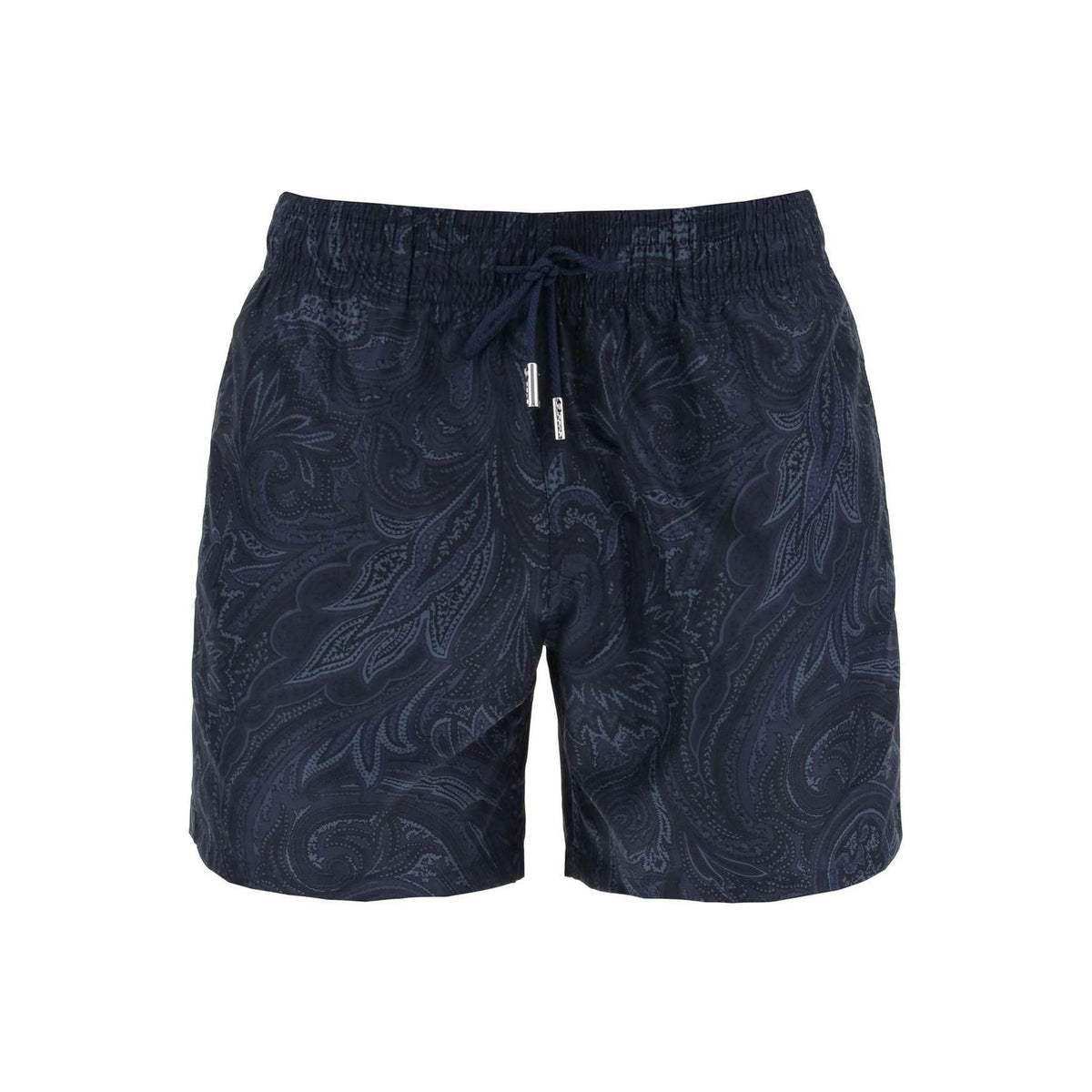ETRO - Dark Blue Paisley Print Swim Shorts - JOHN JULIA