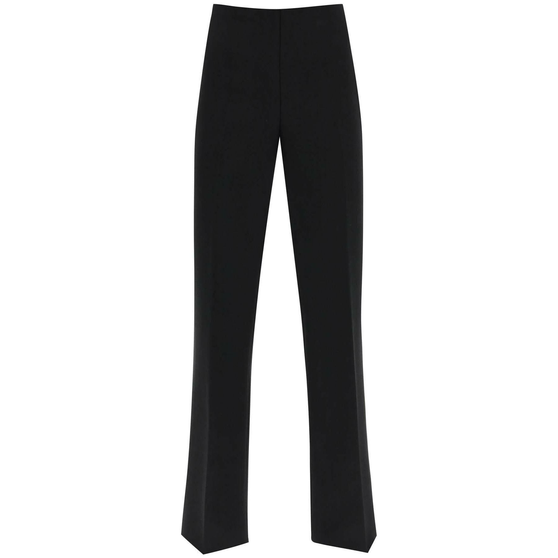 Black High-Rise Stretch Crepe Trousers FERRAGAMO JOHN JULIA.