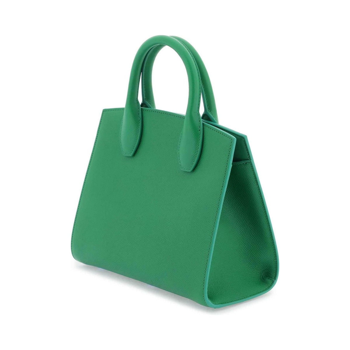 FERRAGAMO - Bright Green Studio Box (S) Calfskin Handbag - JOHN JULIA