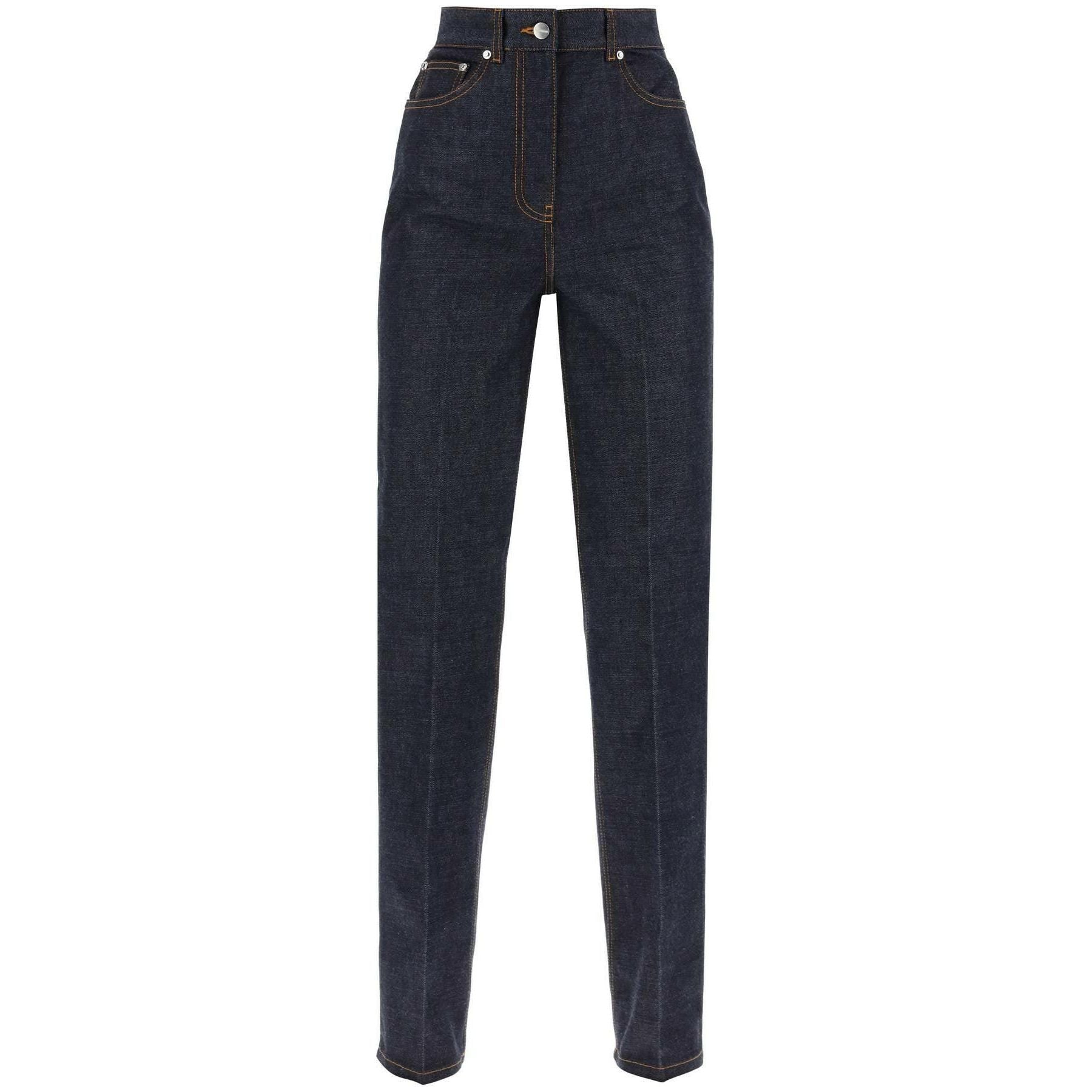 Dark Denim Cotton Straight-Fit Jeans FERRAGAMO JOHN JULIA.