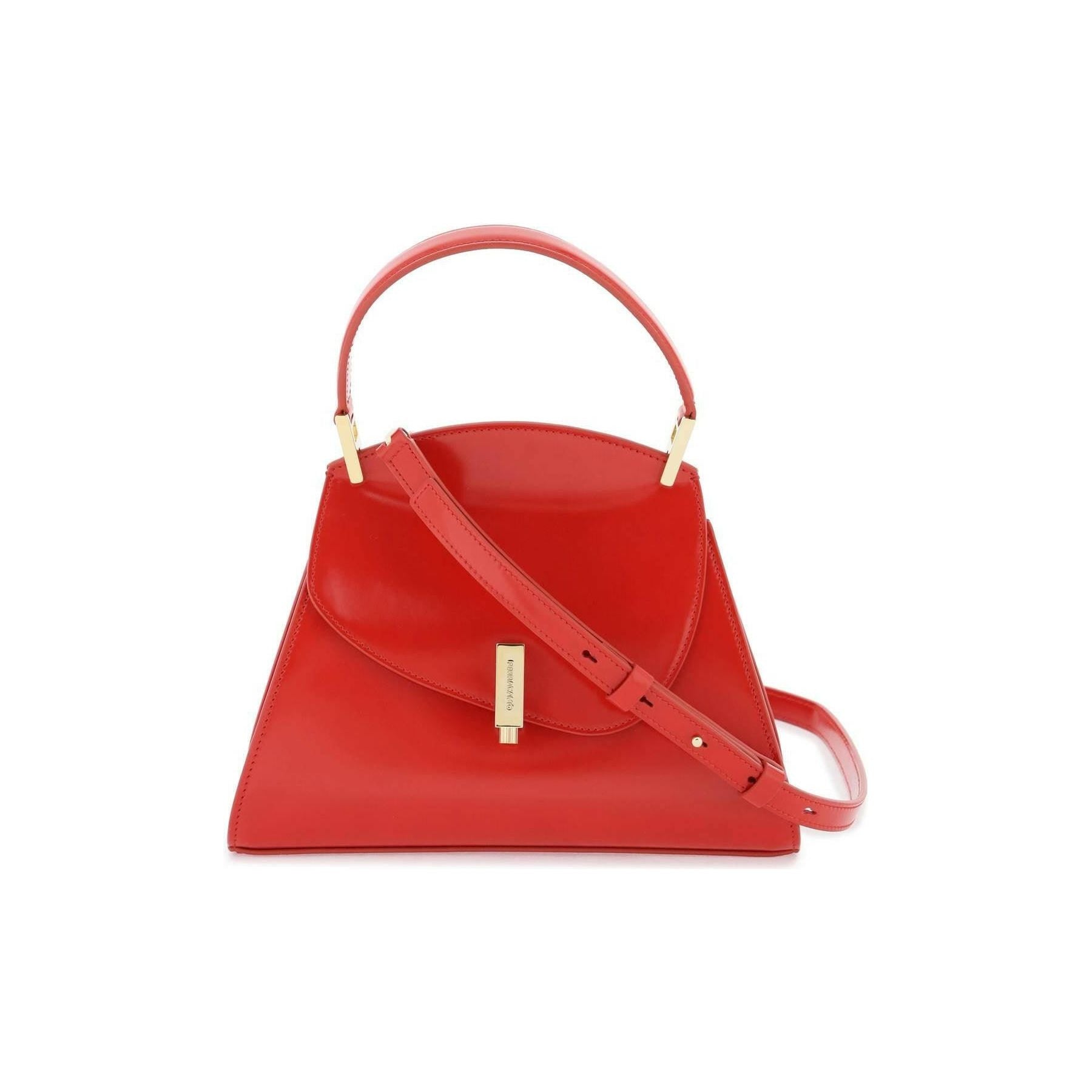 Red Geometric Leather Handbag (S) FERRAGAMO JOHN JULIA.