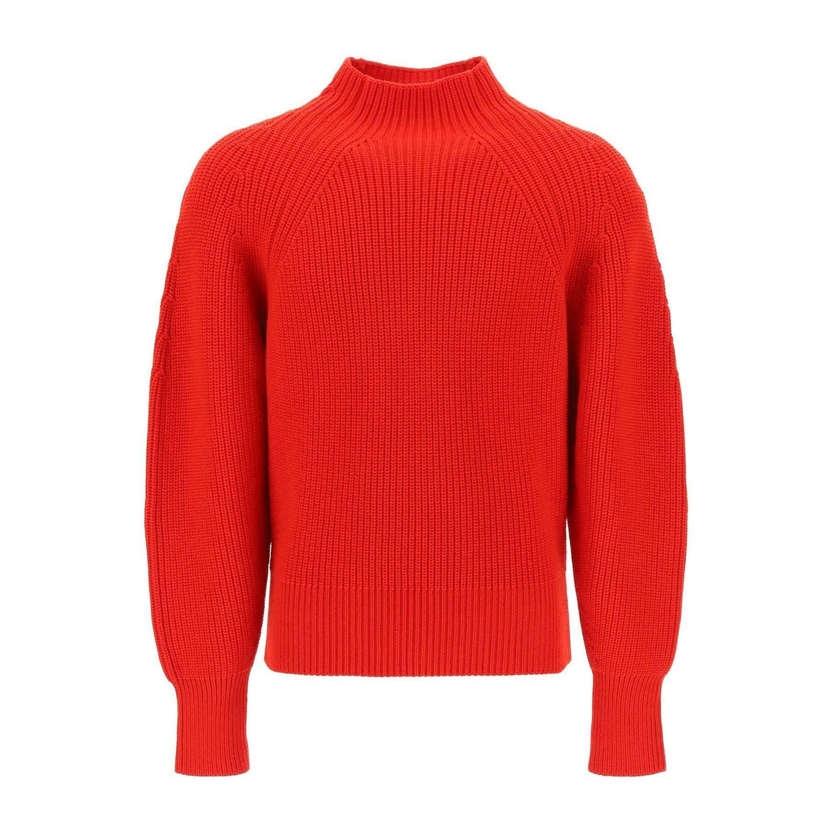 Red Wool Ribbed High-Neck Sweater FERRAGAMO JOHN JULIA.