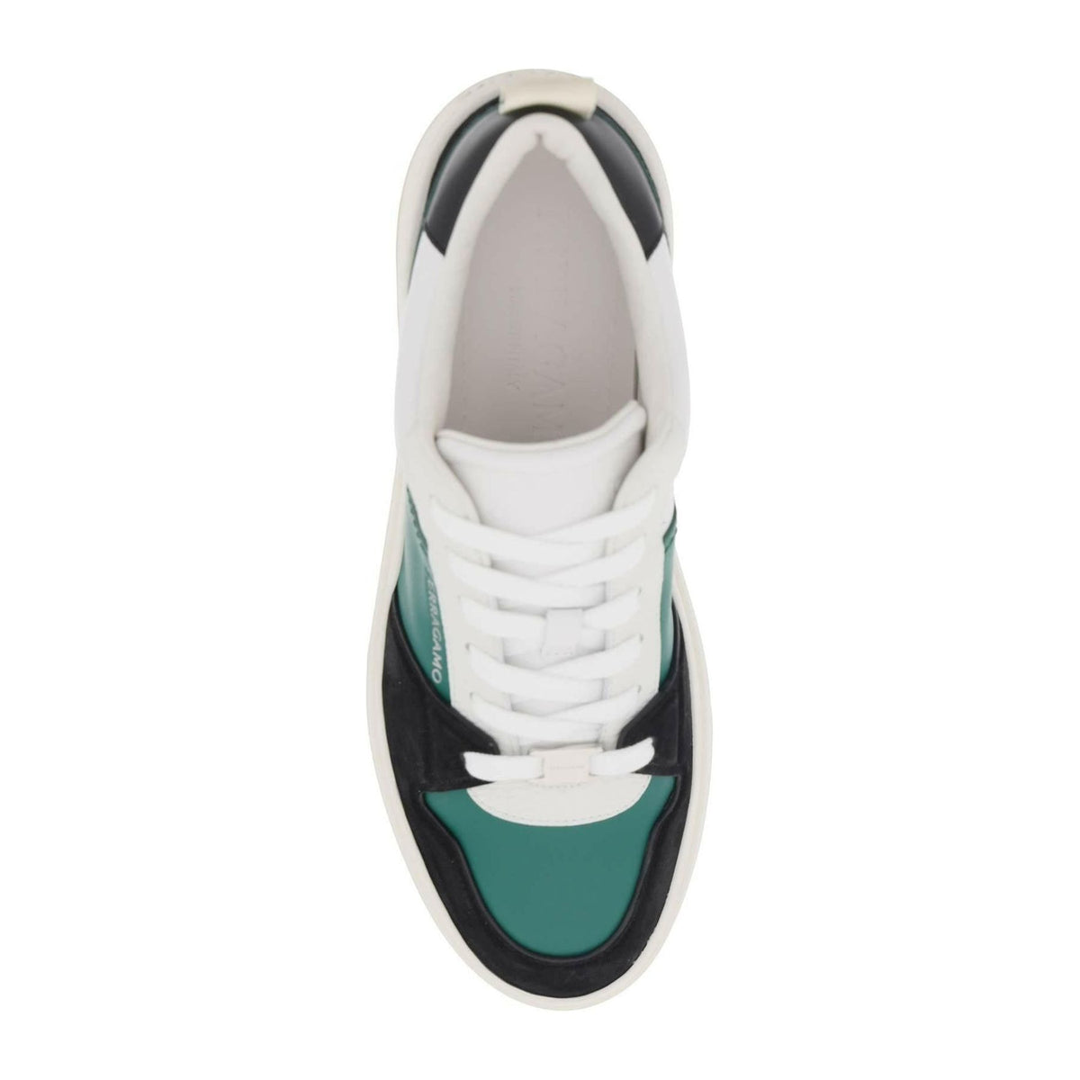 Smooth And Suede Leather Sneakers FERRAGAMO JOHN JULIA.