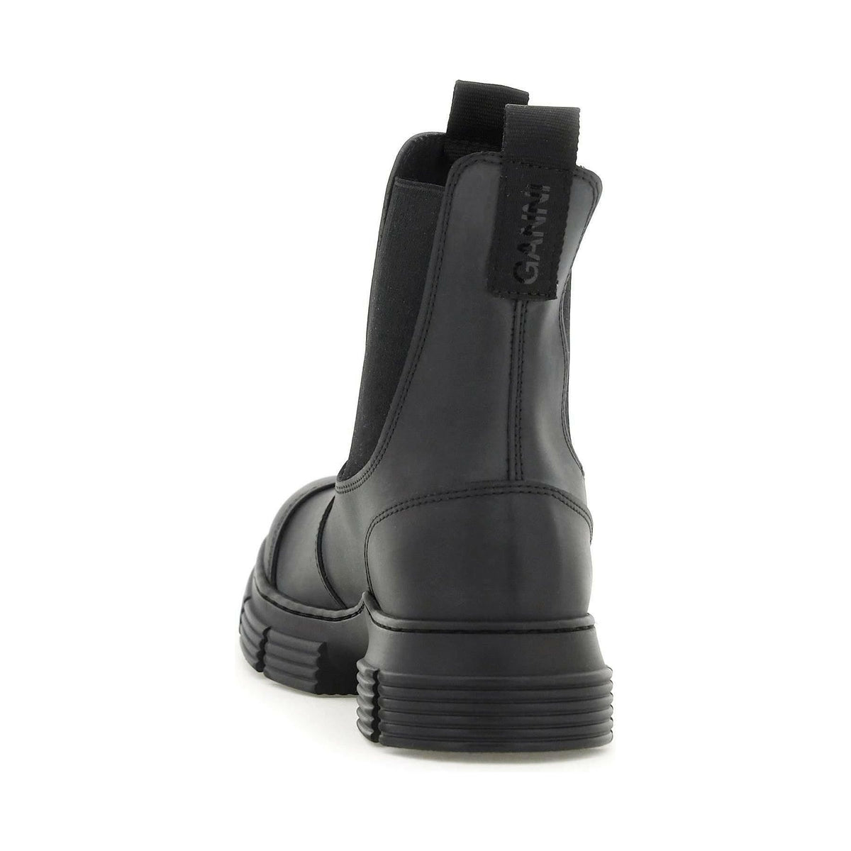 GANNI - Recycled Rubber Chelsea Ankle Boots - JOHN JULIA