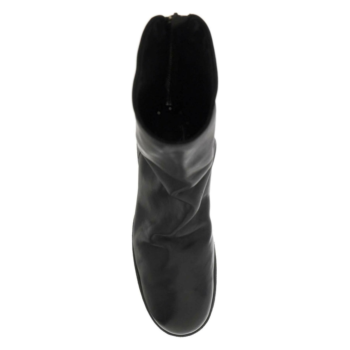 GUIDI - Black Shiny Horse Leather Boots - JOHN JULIA