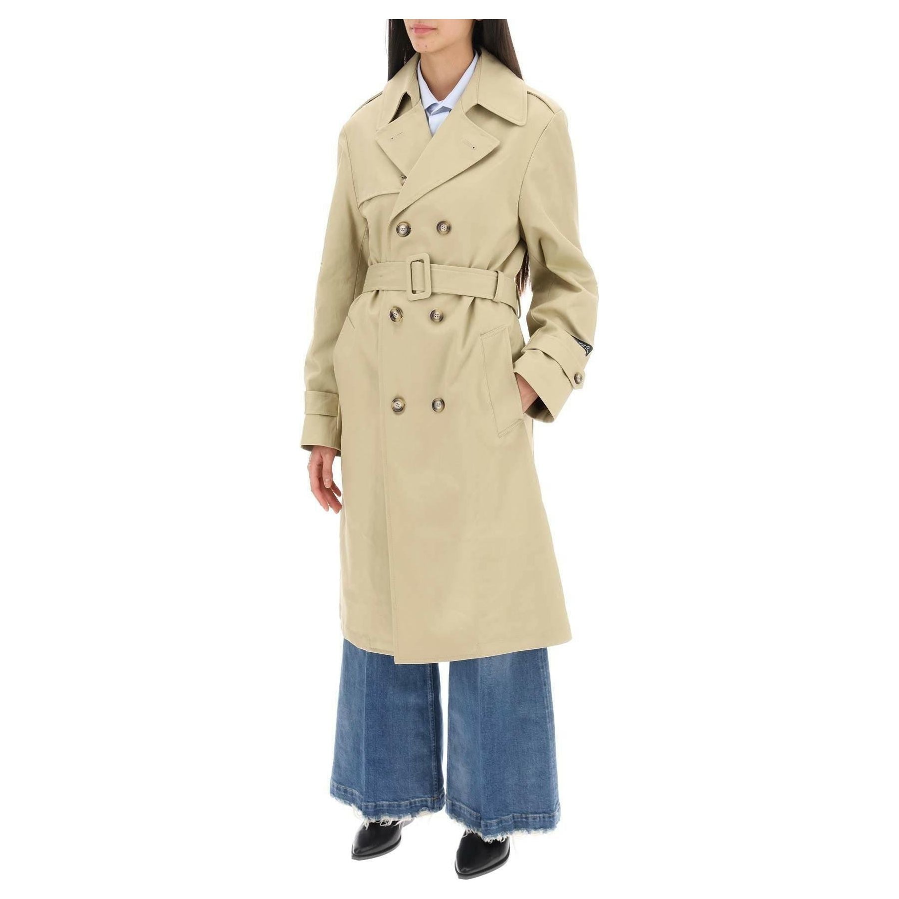 Cotton Double-Breasted Trench Coat HOMME GIRLS JOHN JULIA.