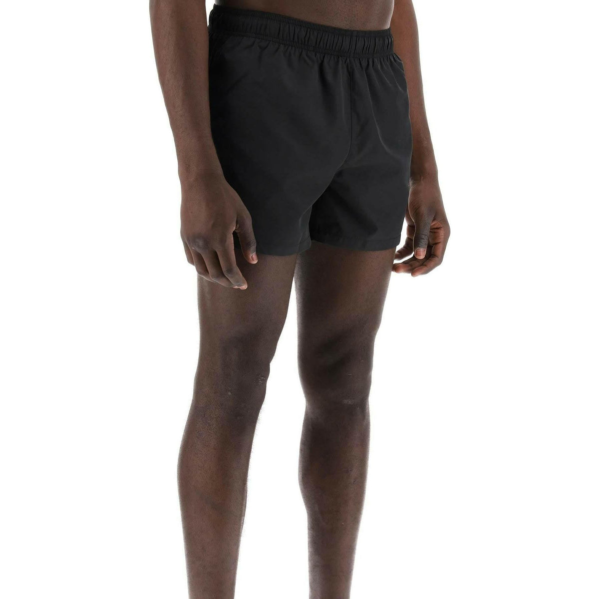HUGO - Black Abas Recycled Swim Shorts - JOHN JULIA