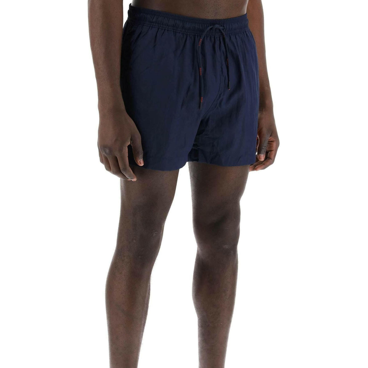 HUGO - Dark Blue Dominica Recycled Swim Shorts - JOHN JULIA