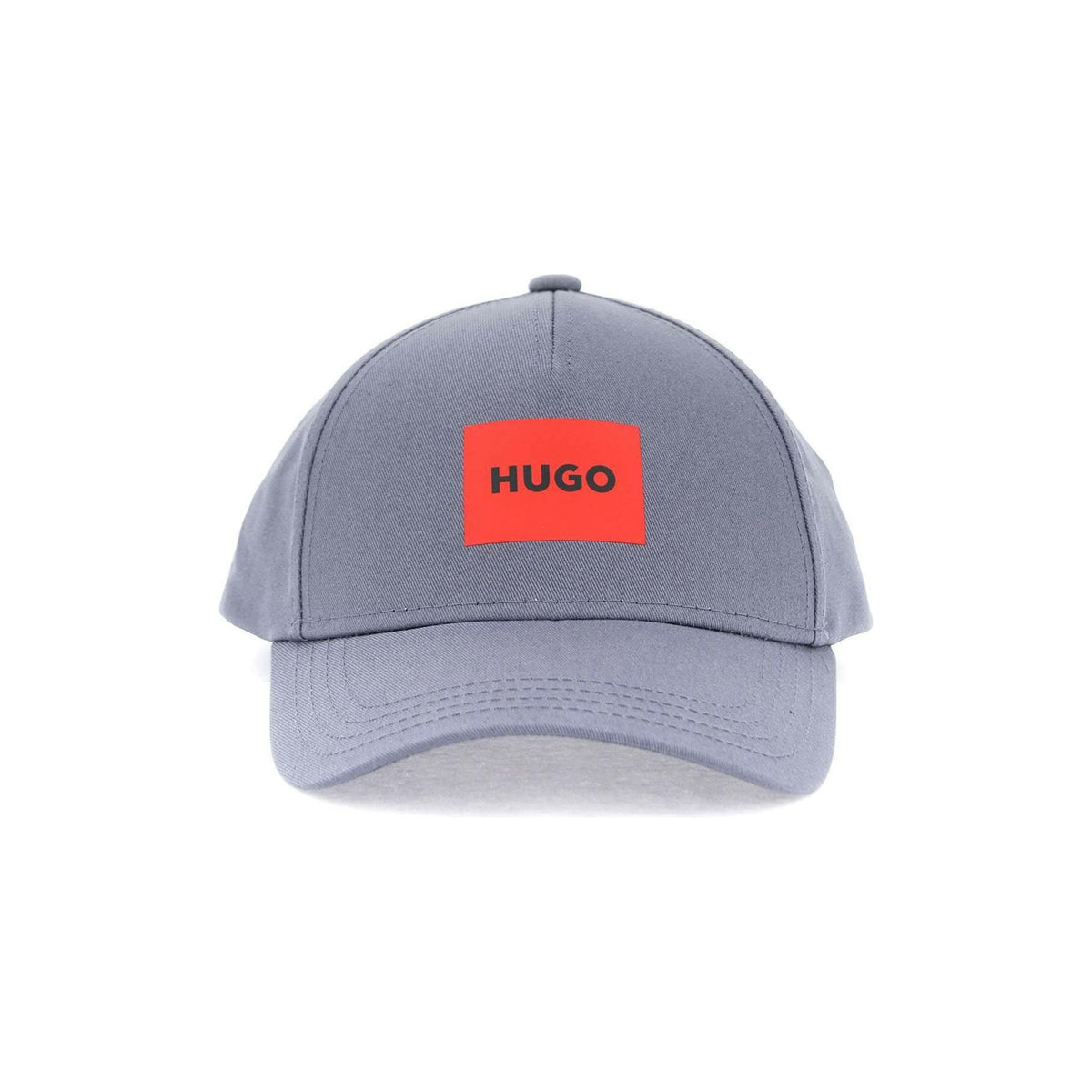 HUGO - Open Blue Logo Cotton Baseball Cap - JOHN JULIA