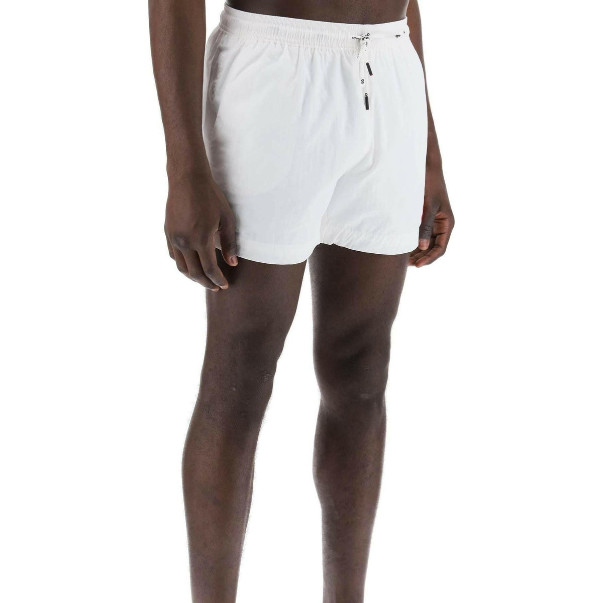 HUGO - White Dominica Recycled Swim Shorts - JOHN JULIA