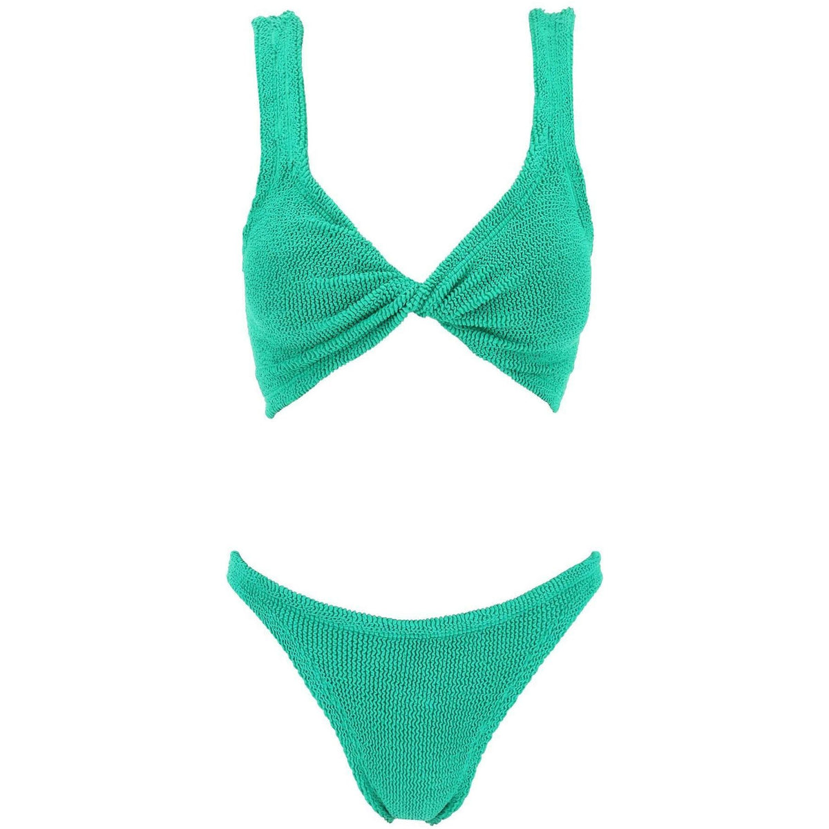 HUNZA G - Emerald Green Juno Bikini Set - JOHN JULIA