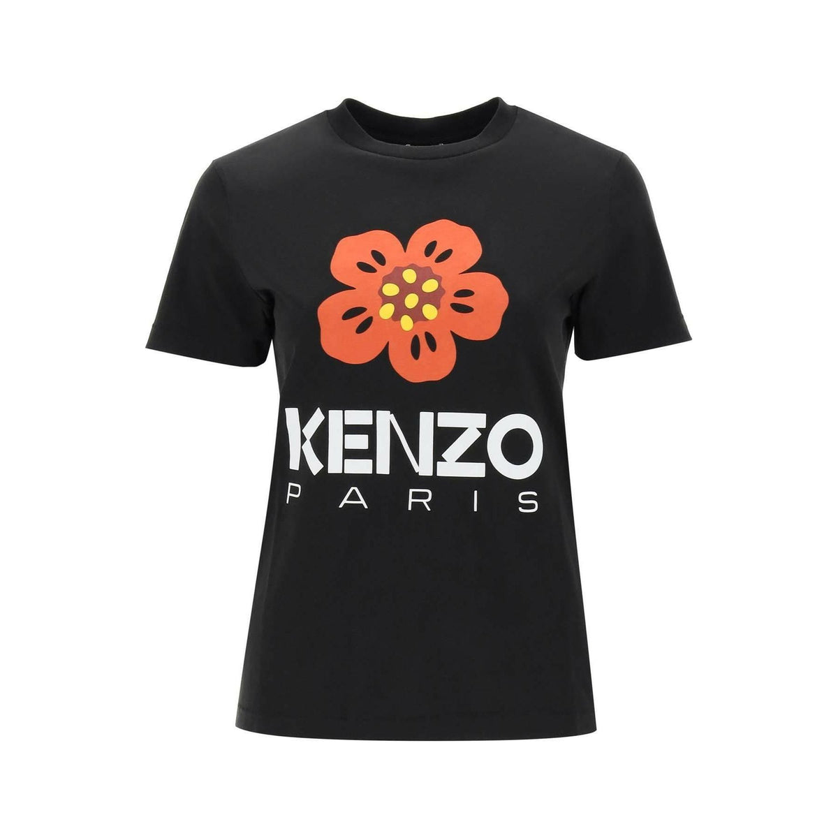 KENZO - Black Boke Flower Printed Cotton T-Shirt - JOHN JULIA
