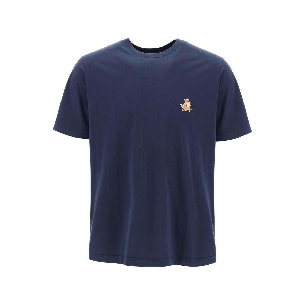 MAISON KITSUNE - Ink Blue Speedy Fox Comfort Fit Cotton T-Shirt - JOHN JULIA